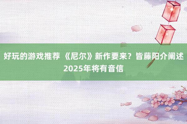 好玩的游戏推荐 《尼尔》新作要来？皆藤阳介阐述2025年将有音信